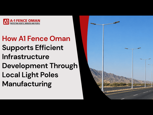Street light poles made in Oman